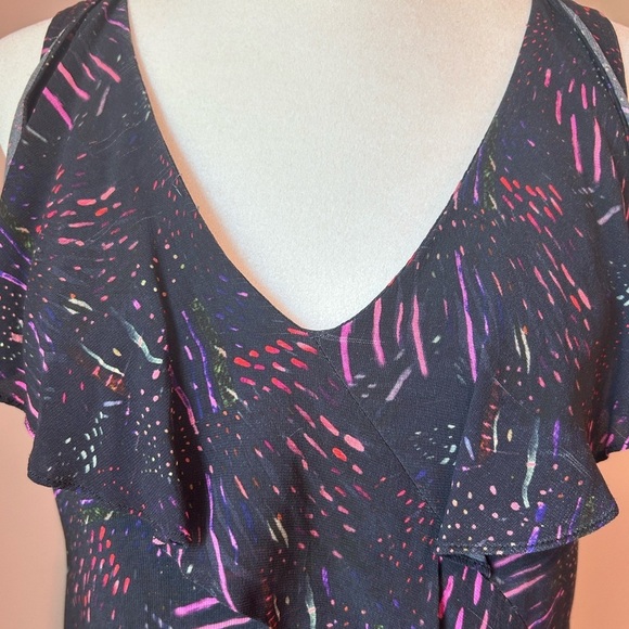 LOVE Richard Chai Tiered Fireworks Cocktail Dress Asymmetrical Size 4 (tag 6) - Picture 2 of 12